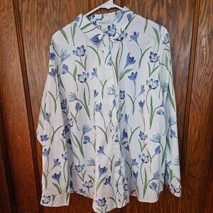 Coldwater Creek buttom down shirt long sleeve Sz 20